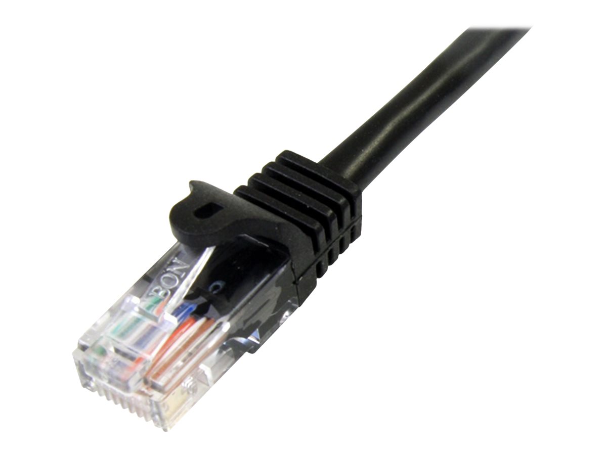 StarTech.com 3m Cat5e RJ45 UTP Netzwerkkabel Snagless - Cat 5e Patchkabel - Schwarz - Stecker  Stecker - Patch-Kabel - RJ-45 (M)