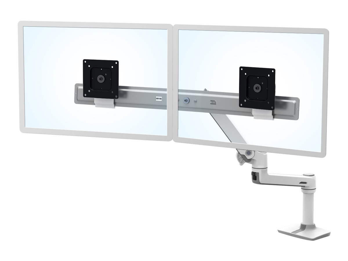 Ergotron LX Desk Dual Direct Arm - Befestigungskit (Gelenkarm Spannbefestigung für Tisch 2 Drehgelenke Befestigungsteile Scharnier Verlängerungsteil)