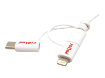 ROLINE USB-Kabel - USB (M) zu LightningMicro-USB Type BUSB-C (M)