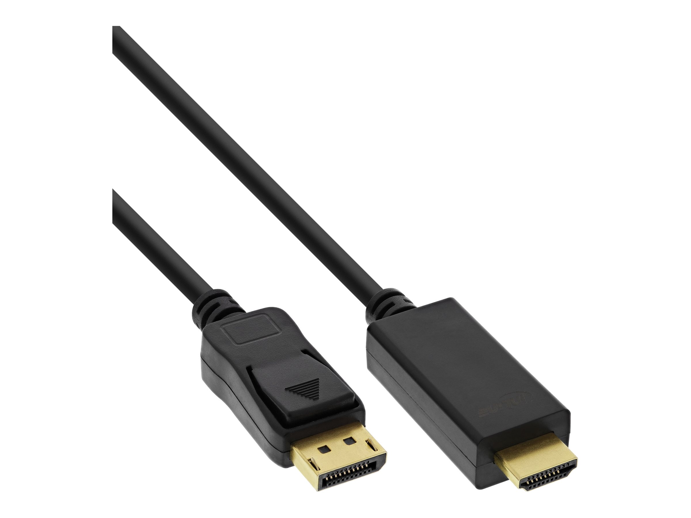 InLine DisplayPort zu HDMI Konverter Kabel - 4K60Hz - schwarz - 1m