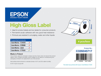 Epson Hochglänzend - permanenter Acrylklebstoff - 102 x 51 mm 2310 Etikett(en) (1 Rolle(n)