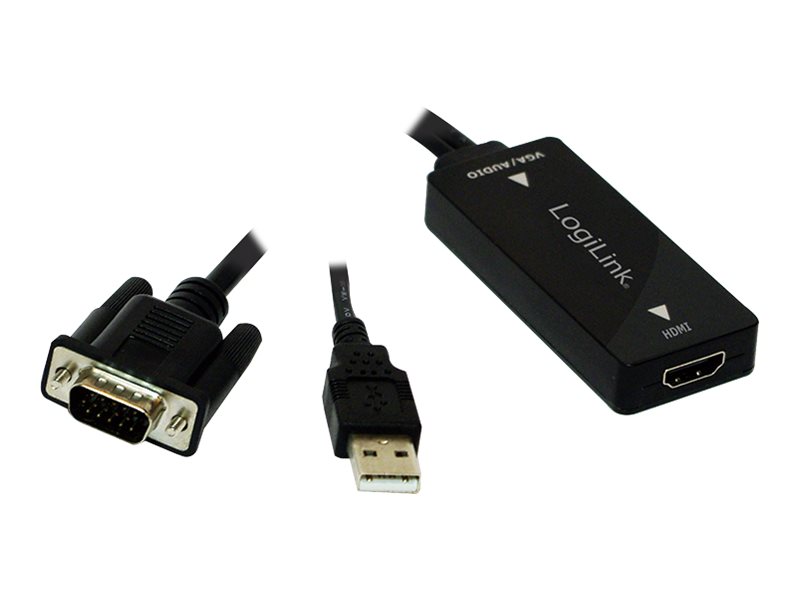 LogiLink VGA with Audio to HDMI Converter - Videokonverter