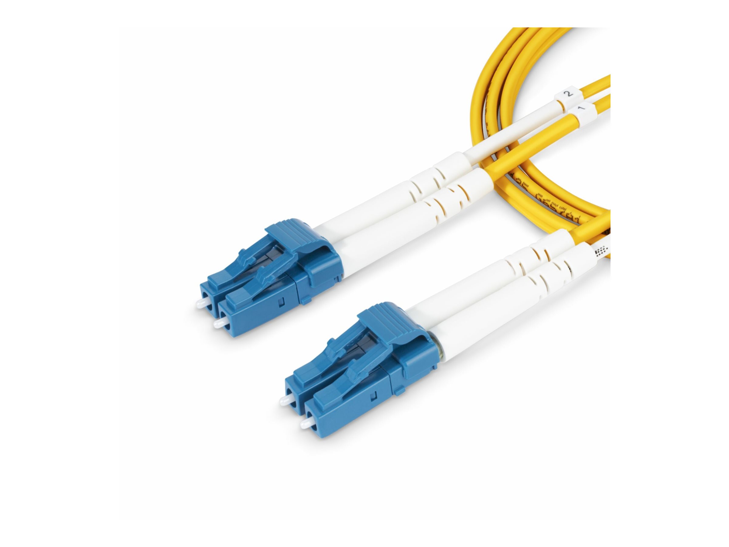 StarTech.com 40m (131ft) LC to LC (UPC) OS2 Single Mode Duplex Fiber Optic Cable 9125µm Laser Optimized 10G Bend Insensitive Low Insertion Loss - LSZH Fiber Patch Cord (SMDOS2LCLC40M)