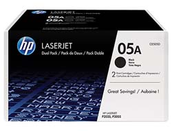 HP 05A - 2er-Pack - Schwarz - original - LaserJet - Tonerpatrone (CE505D)
