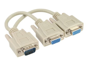 InLine VGA Y-Adapterkabel - VGA Stecker auf 2x VGA Buchse