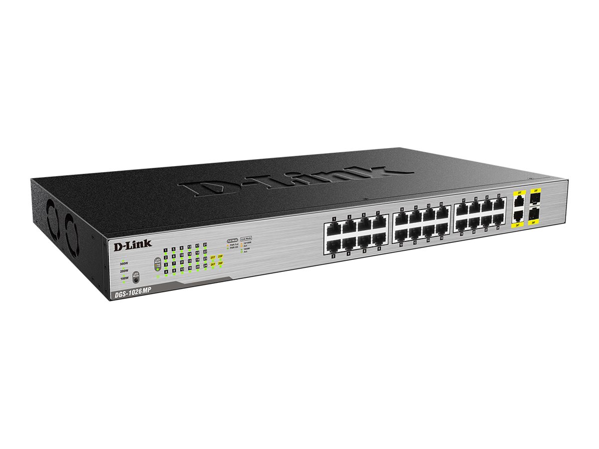 D-Link DGS 1026MP - Switch - unmanaged - 24 x 101001000 (PoE)