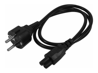 StarTech.com 3 m Laptop Stromkabel EU Schuko auf C5 Stecker 2.5A 250V - Stromkabel - power CEE 77 (S)