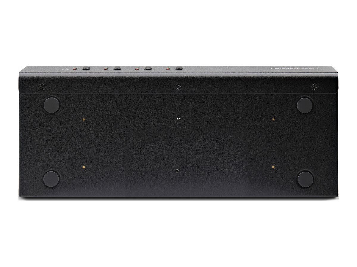 StarTech.com 4-Port Dual-Monitor DisplayPort KVM Switch 4K 60Hz 2x USB 5Gbps Hub Ports 2x USB 2.0 HID Ports Hotkey and Push-Button Switching TAA Compliant - 3.5mm Audio HDCP (P4DD46A2-KVM-SWITCH)