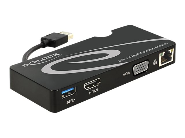 Delock Dockingstation - USB - VGA HDMI - 1GbE