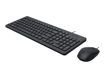 HP 150 - Tastatur-und-Maus-Set - USB - GB - Schwarz